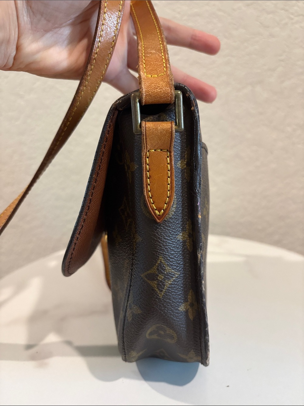 Louis Vuitton LP0970 MM Saint Cloud Brown Monogram Crossbody Bag - Picture 11 of 14